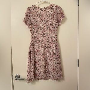 Pink floral dress